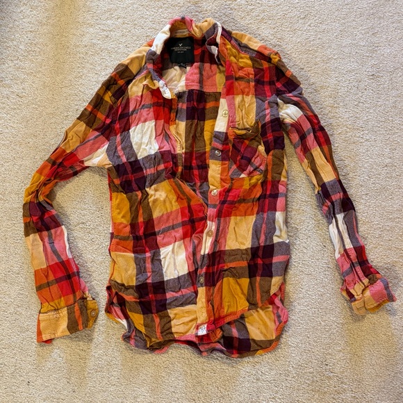 American Eagle Outfitters Tops - American Eagle Outfitters Multicolor Plaid Shirt